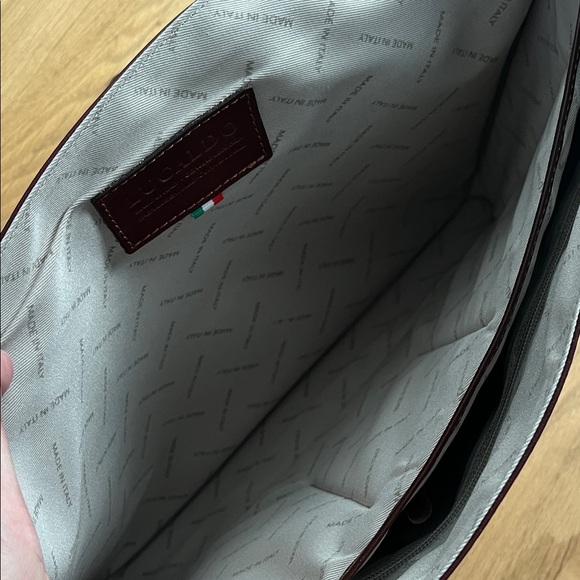 LUCALDO Classic Leather Messenger Bag - Picture 9 of 16